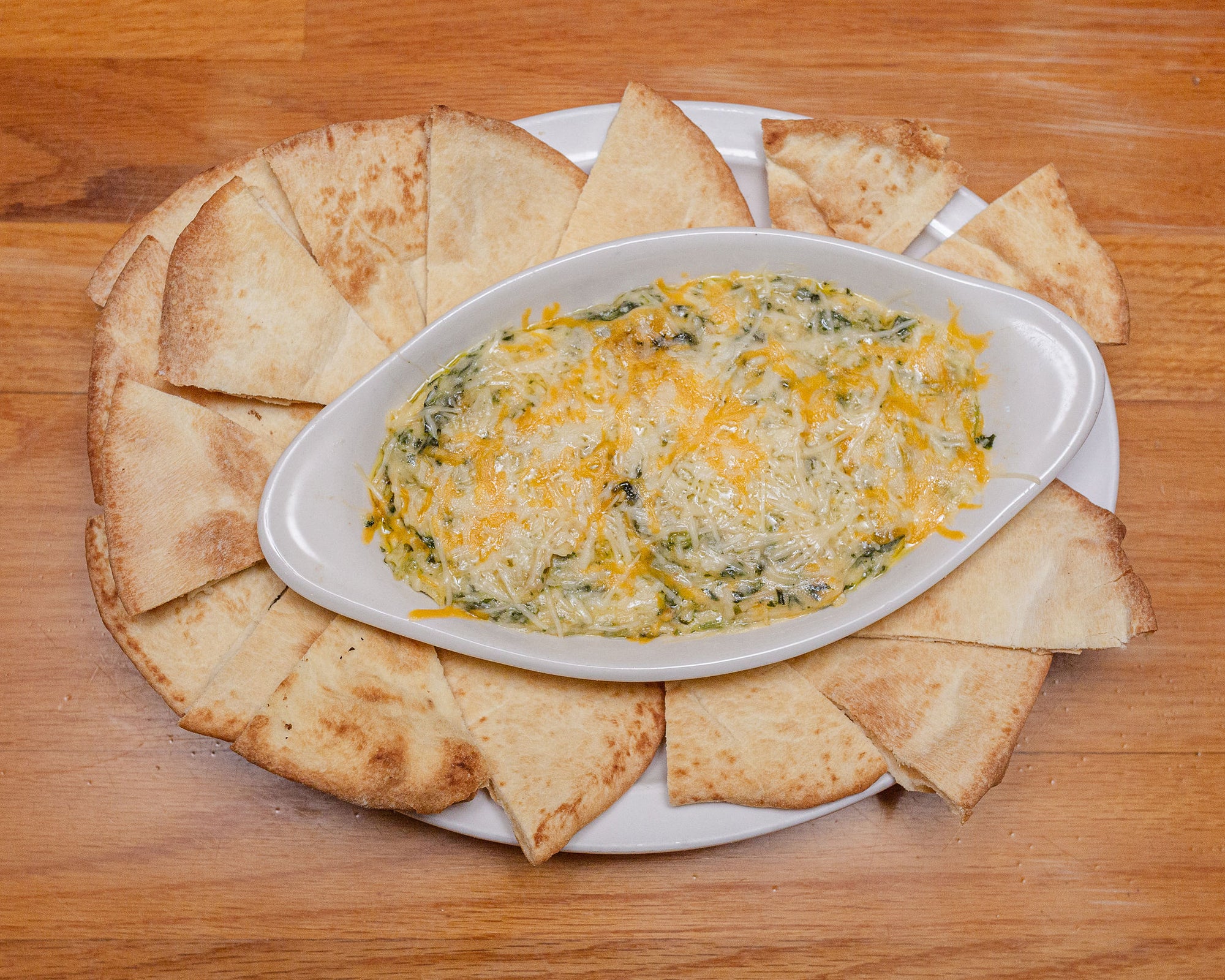 Spinach &amp; Artichoke Dip $12.95 *Vegetarian