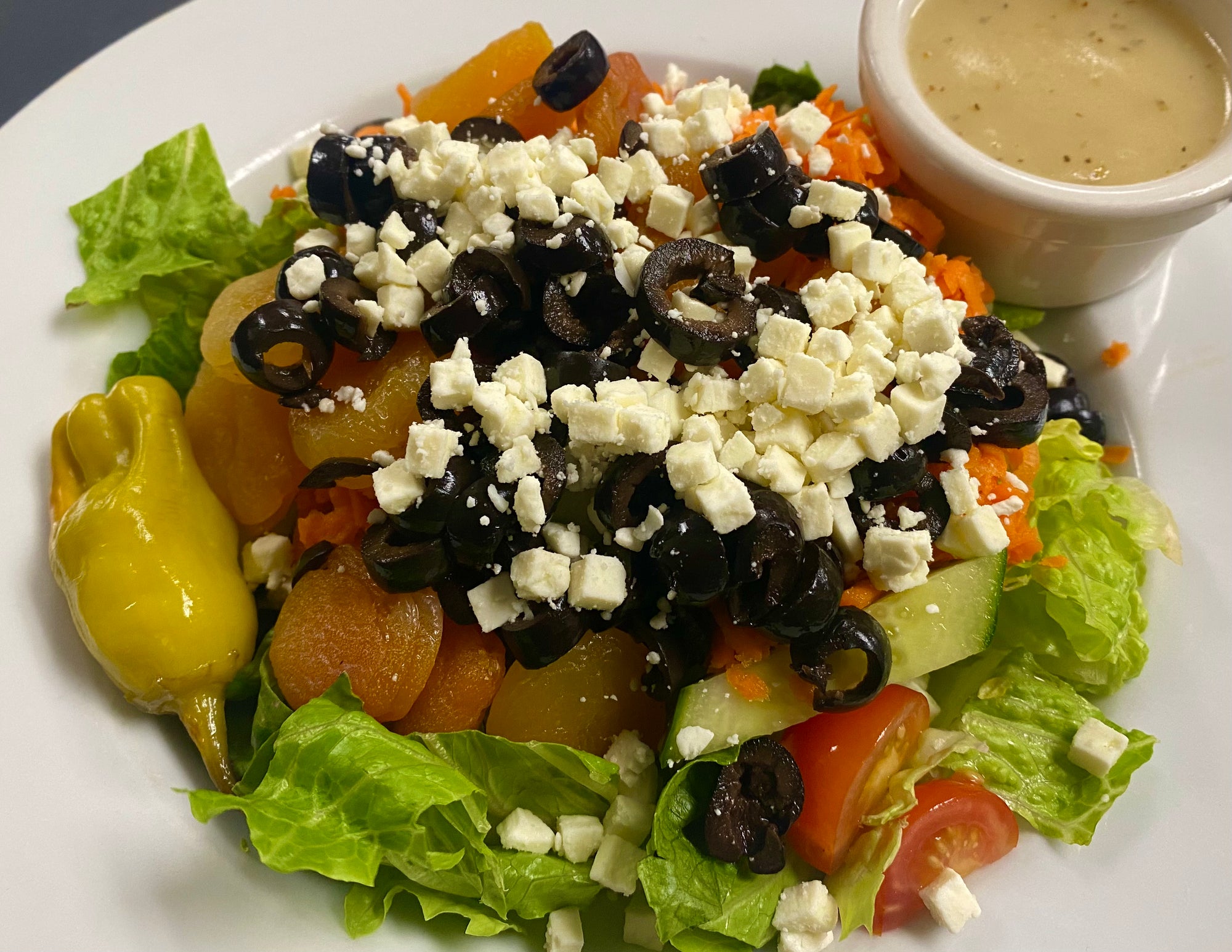 Pangea's Greek Salad $12.95 *GF